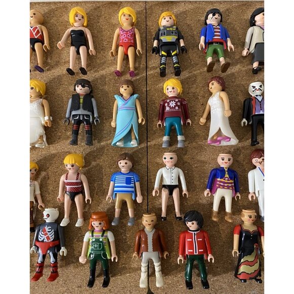 Playmobil 2000's  - 38 Geobra Mini Figure Lot - Picture 3 of 4